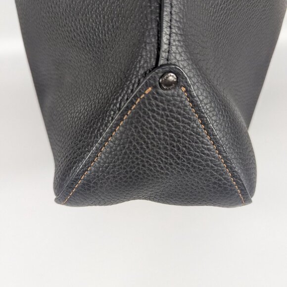 COACH Gotham Tall Tote 34 Unisex Bag Black Pebbled Leather Laptop Friendly EUC! - Picture 4 of 11